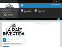 Tablet Screenshot of laraizinvertida.com